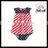 Five Star July 4th Cotton Rompers Importing Baby Clothes From China Baby Frock Designs Baby Clothes Romper