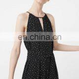 2016 Baiyimo Halter Neck Removable Belt Women Long Custom Jumpsuit thumbnail-3