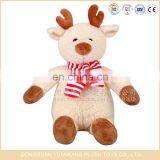 Soft Stuffed Christmas Reindeer Animal Toy for Kids Gift