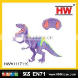 New design infra-red remote control animal plastic dinosaur toys for kids with sound & light