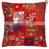 Wholesale Patch Work Indian Sofa Pillow Case Kantha 100% Cotton Chair Cushion Cover, Seat Cushion Covers Decor thumbnail-2