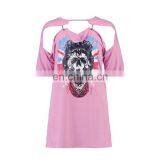 Top Selling Summer Fashion Printed Short Sleeve Women t Shirt thumbnail-4