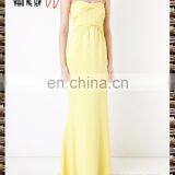 The Yellow Umbrella Skirts the Dress Strapless Long With Design Attend Dinner Party Special Formal Dress thumbnail-1