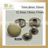 Spring Typed Snaps Button for Dog's Collar Leather,metal Button for Dog's Collar Leather