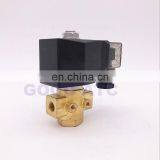 GOGO 50bar 90bar 2 Way Brass Water High Pressure Solenoid Valve Normally Open 1/4" 380V 220V PG-01K GPG-M02K NO With Plug Type thumbnail-4