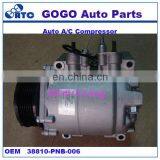 High Quality HS-110R Air Conditioning Compressor FOR H-onda CRV 2002 - 2006 OEM 80101-S7A-305 38810-PNB-006 58881 thumbnail-1