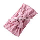 27Colors мягкая детская головная ленточка для девочек однотонная с джаккардовой полоской и ленточным бантиком thumbnail-6