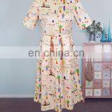 2019 Summer Printed Round Neck Short Sleeves Dress Long Women Mommy And Me Dress (this Link for Girls,1-8years) thumbnail-2