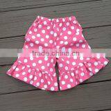 Hot Sell Baby Cotton Dot Ruffle Shorts Short Pants for Kids thumbnail-1