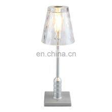Newest Aluminum Dimming USB Table Lamp American Style Friendship Desk Light Luxury Hotel Lamps With Lampshade Glass thumbnail-2