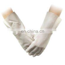 Customized 32 cm Safe Work Milky White Translucent Nitrile Gloves thumbnail-4
