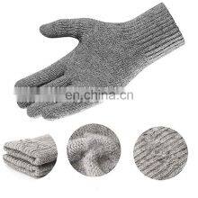 HY Cheap Winter Knit Gloves Thick Knit Gloves Guantes Invierno Anti-Freeze Protective Acrylic Mitten thumbnail-2