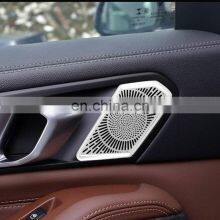 For BMW X5 X6 X7 G05 G06 G07 2019-2020 Aluminum Alloy Rear Door Handle Speaker Cover Trim Interior Car Accessories thumbnail-3