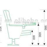 Cheap Theater Furniture Type Foldable Auditorium Chair HJ62A-L thumbnail-5