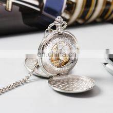 SHUHANG SH06 Men Chain Pocket Wrist Watch Oem Hand Winding Mechanical Women Metal Watches thumbnail-2
