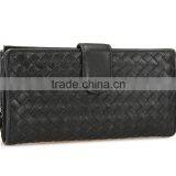 Good Quality Soft Sheepskin Wallet Hand Knitting Long Style Purse Hot Selling Lgenuine Leather Wallet thumbnail-2