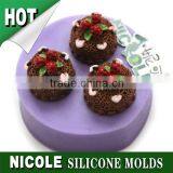 Nicole New Cartoon Silicone Moulds Fondant Cake Decoration thumbnail-1