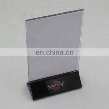 Clear Acrylic Sign Holder for Table Card Menu or Drink Display thumbnail-3