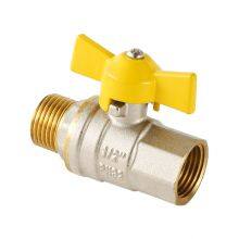 3/4 Inch Nickel Plated Male X Female For Gas Pipeline Brass Ball Valve thumbnail-2