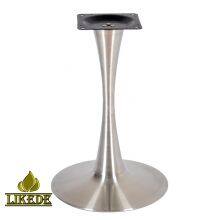 Detachable Stainless Steel Round Trumpet Tulip Glass Table Leg Modern Furniture Legs