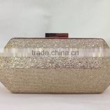 2015 factory wholesale glitter pu clutch bag for ladies