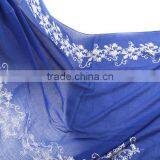 Charm Elegant Flower Embroideried Cotton Hijab Scarf Women thumbnail-5