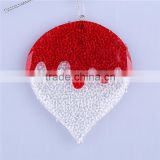 Middle size snowdrop ornament new style colorful indoor snowball decoration