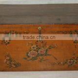 Reproduction Vintage Chinese Classical Antique Solid Wood Painting Box thumbnail-1