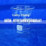 600ml Glass Beaker--material BORO 3.3--glass beaker, low form, with spout