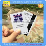 Customized printing PVC hotel key card and membership card with magnetic stripe