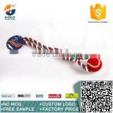 Multi-color high quality cotton rope dog toy for chewing