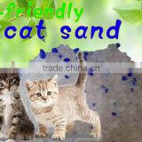 Hot sales,free samples,micro-pored white silica gel with purple irregular cat litter,crystal cat sand, kitty litter