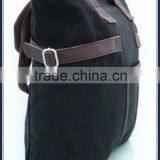 Fashion Cotton Handbags With PU Handle thumbnail-3