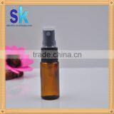 Top Grade Plastic Spray Bottle 10ml Amber Spray Cap Plastic Bottle in Stock thumbnail-1