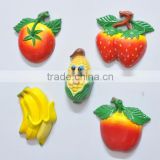 Kids Fruits and Vegetables Apple Banana Corn Tomato Strawberry Collecting Series Design Beautiful Custom Made Fridge Magnets