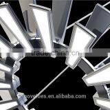 Trapezoidal LED Edge-lit Large Chandelier With Up and Down 30 Lighting Fixture thumbnail-5