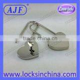 Long Shackle Lover's Heart Shape Lock for Valentines Day Promotional Items