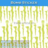 HD-116 CARLIKE Air Bubble Free Soft Car Body Sticker Bomb Car Cover Vinyl thumbnail-2