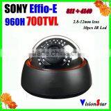 Mini Video Cameras 811+4140 Sony Effio-E 700tvl 960h Ccd 30pcs ir Leds With Osd Menu Plastic Camera for Indoor Using thumbnail-1