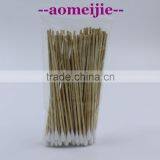 6" wooden medical cotton bud