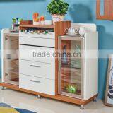 Modern Wooden Glossy White Dining Cabinet/buffet thumbnail-1