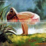 Waterproof 360gsm Pure Cotton Canvas for Modern Woman Oil Painting thumbnail-1