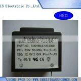 Low Frequency Needle Insert High Quality Factory Manufacture 3W PCB Mounted Plastic Cover Encapsulated Transformer