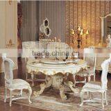 Antique Reproduction Furniture -solid Wood Hand Carved Dining Room Set thumbnail-2
