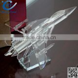 crystal glass dhl plane model