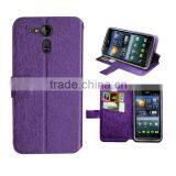 Purple Case for Acer Liquid E700 Wallet Leather Case With High Quality Fatgory Price thumbnail-1