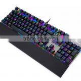 OEM RGB Mechanical Backlit Keyboard LED Gaming Keyboard USB Programmable Keyboard