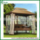 Dark Brown Gazebo Swing Outdoor Garden Swing Gazebo Hot Supply thumbnail-1