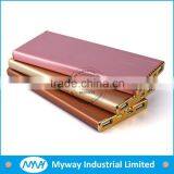 MYWAY 100% Quality Polymer Battery Slim Mobile Phone Power Bank With Double Output