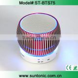 Portable mini bluetooth speaker with led light